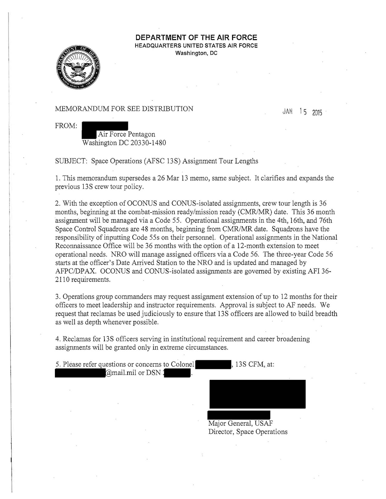 assignment action number air force reddit